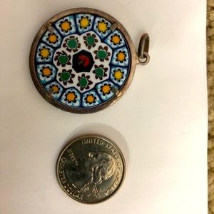 vintage floral pendant